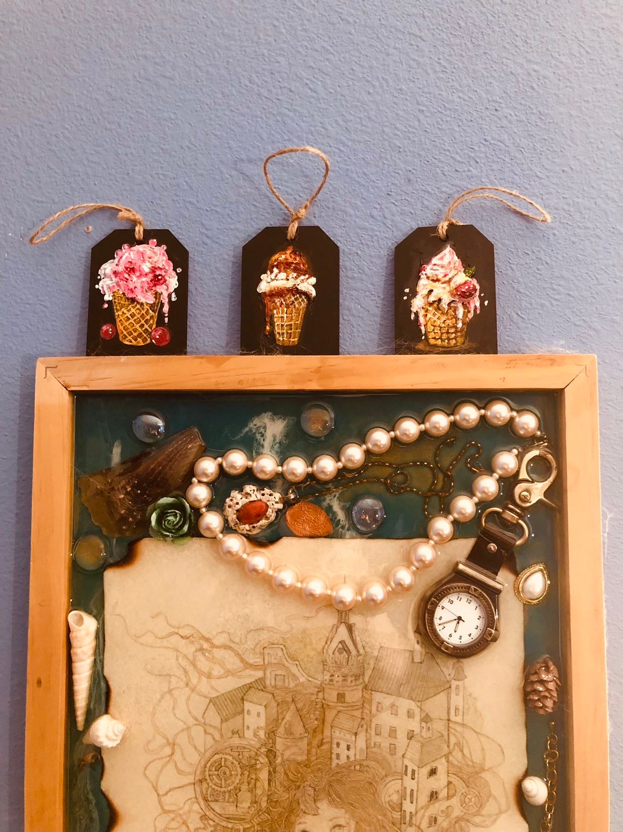 Ice cream 3D Handmade Hanging Decor🍦