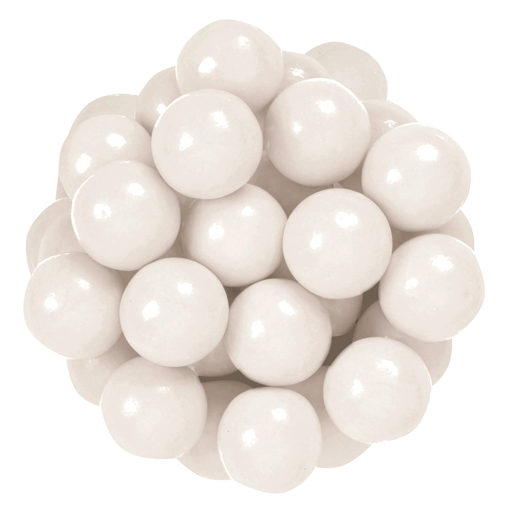 White Gumballs Tutti Frutti Flavored 1in