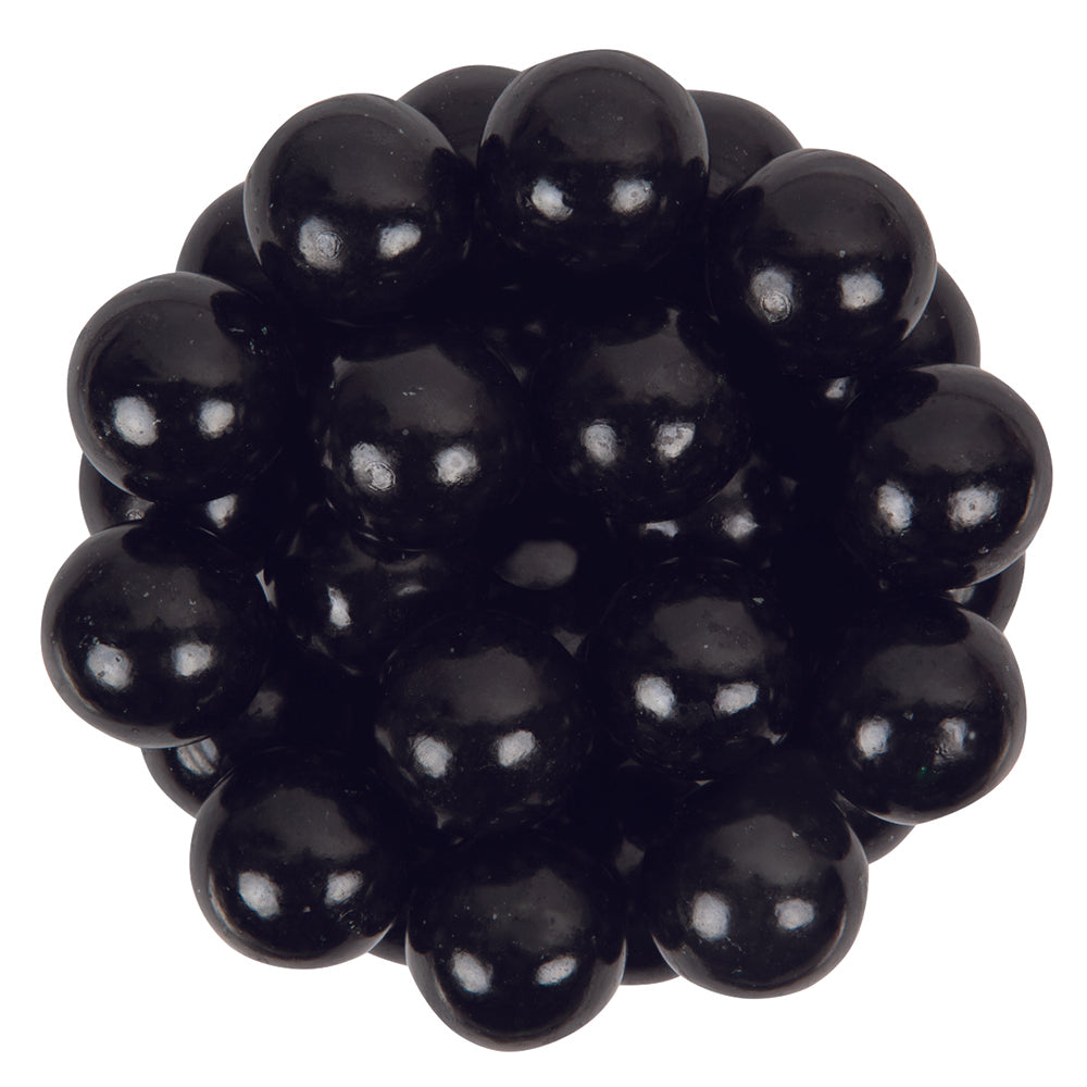 Black Gumballs Tutti Frutti Flavored 1in
