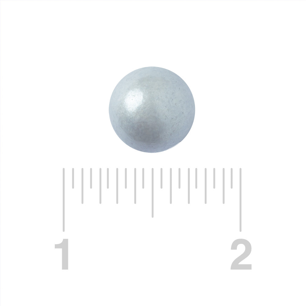Shimmer Silver Gumballs Tutti Frutti Flavored 1in
