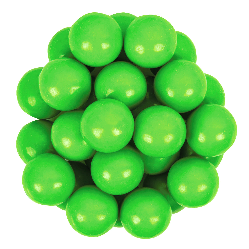 Green Gumballs Apple Flavored 1in