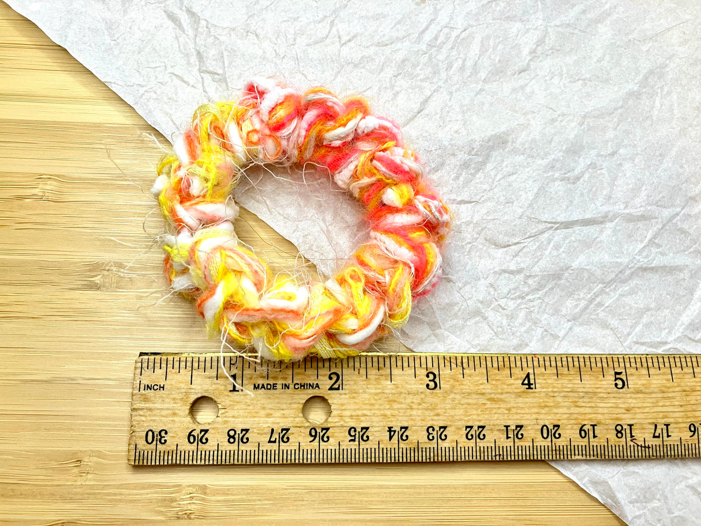 Peach Ring Crochet Scrunchies 🍑