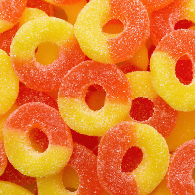 Clever Candy Gummy Peach Rings