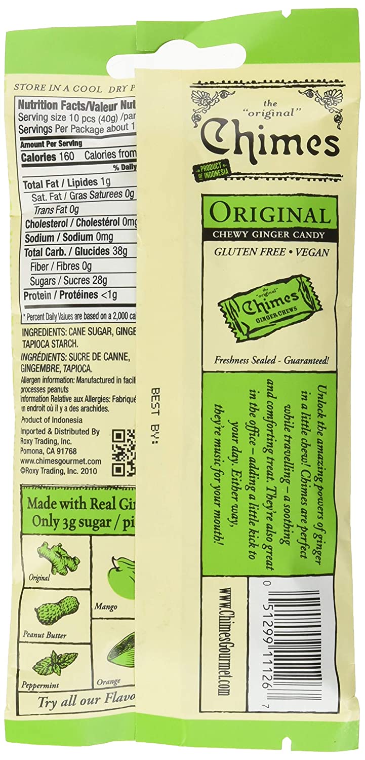 Chimes Original Ginger Chews Bag