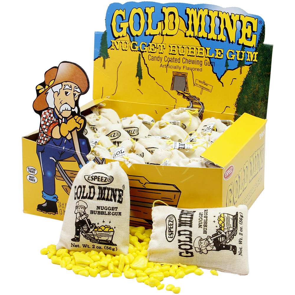 Gold Mine Gum Nuggets Pouch