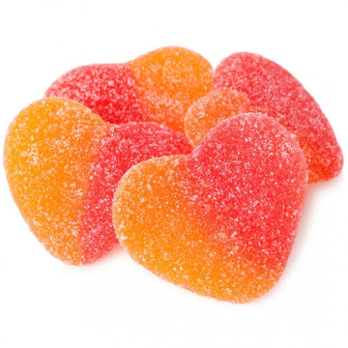 Clever Candy Sour Peachy Hearts