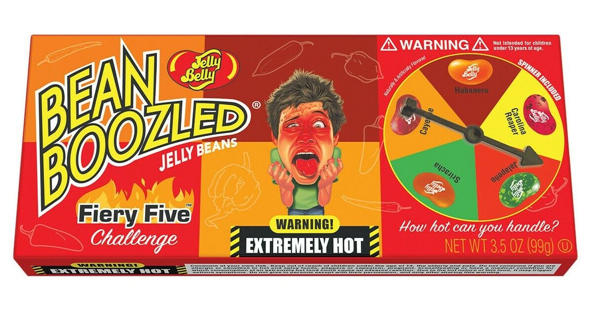 BeanBoozled Fiery Five 3.5 oz Spinner Gift Box