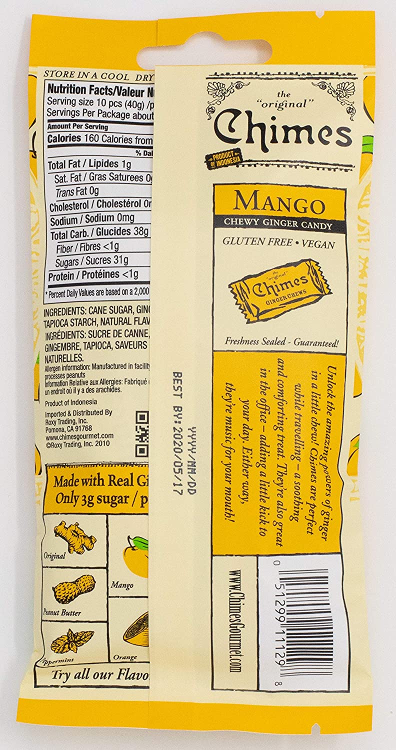 Chimes Mango Ginger Chews Bag