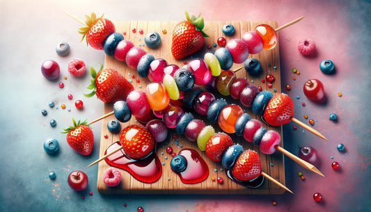 Glazed Berry Skewers Easy Recipe