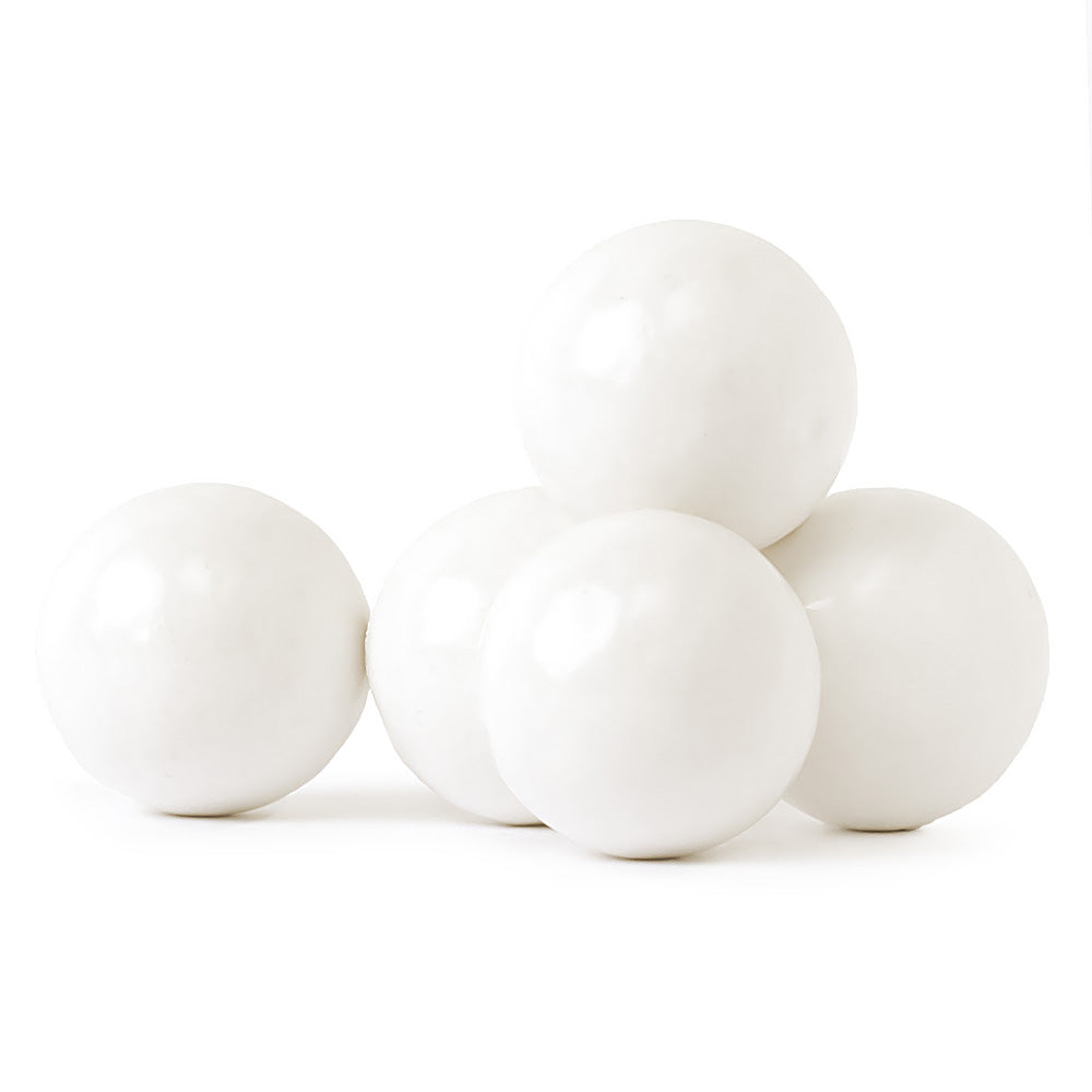 White Gumballs Tutti Frutti Flavored 1in