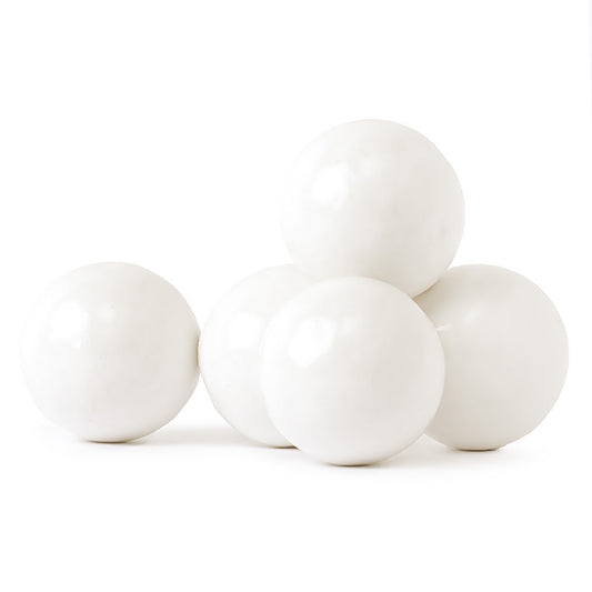White Gumballs Tutti Frutti Flavored 1in