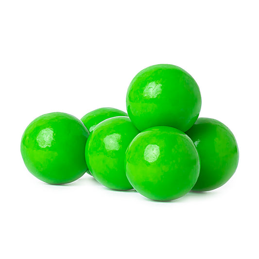 Green Gumballs Apple Flavored 1in