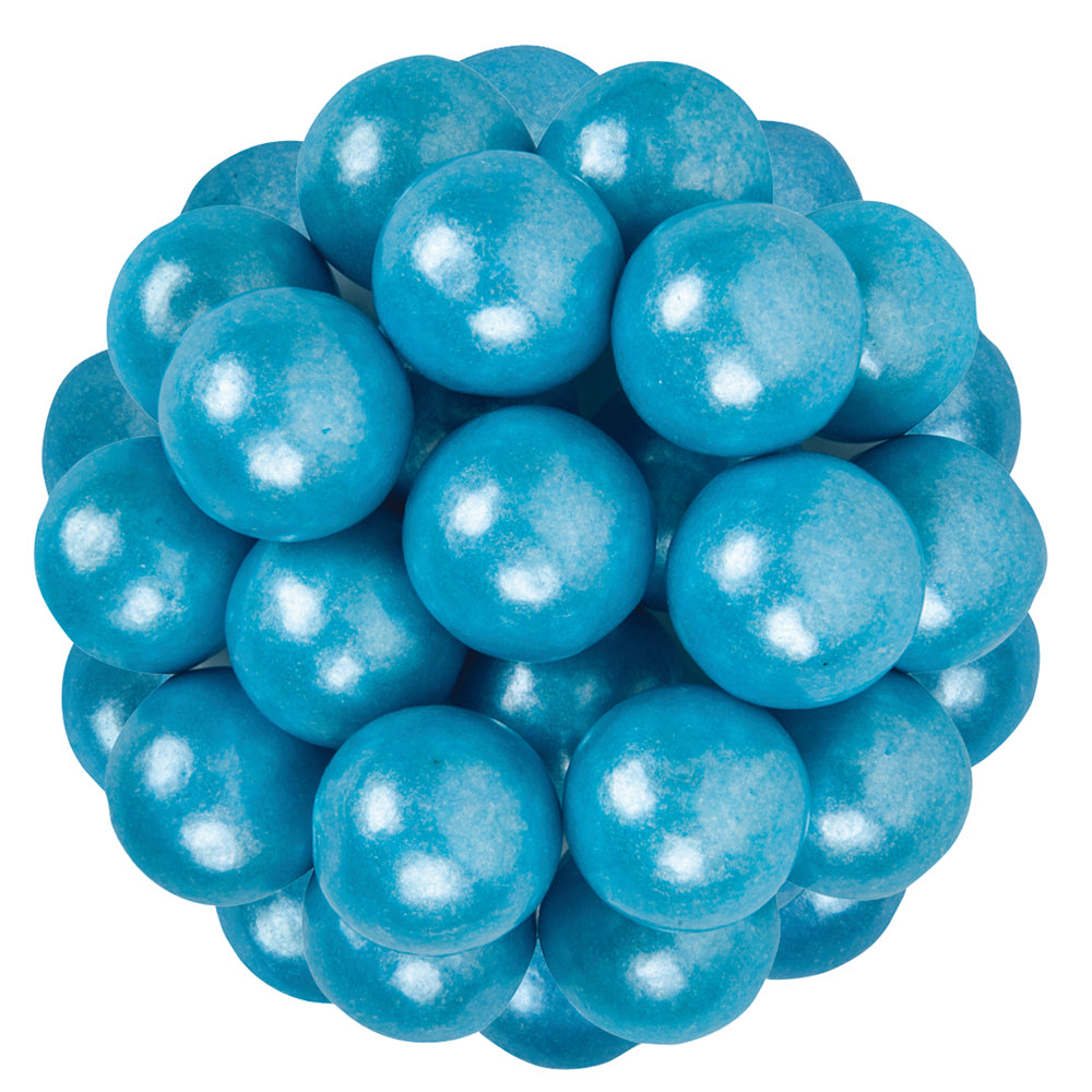 Shimmer Powder Blue Gumballs Tutti Frutti Flavored 1in