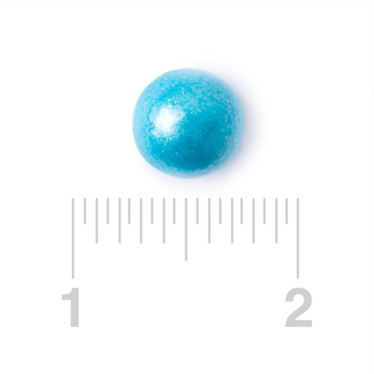 Shimmer Powder Blue Gumballs Tutti Frutti Flavored 1in