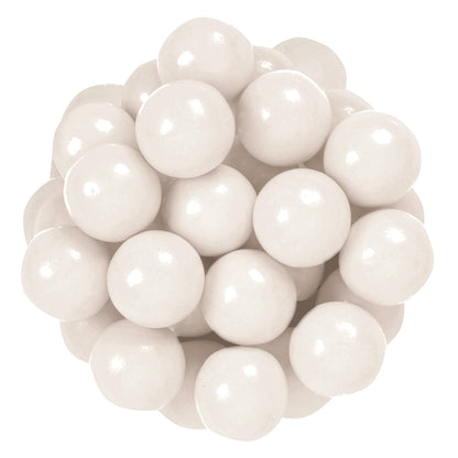 White Gumballs Tutti Frutti Flavored 1in