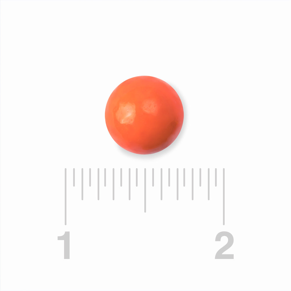 Orange Gumballs Orange Flavored 1in