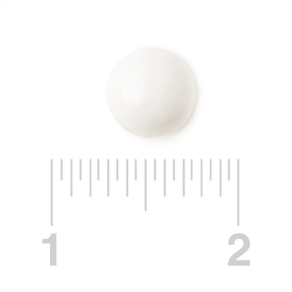 White Gumballs Tutti Frutti Flavored 1in