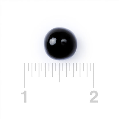 Black Gumballs Tutti Frutti Flavored 1in