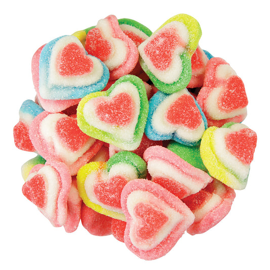 Clever Candy Rainbow Triple Layer Hearts