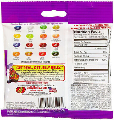 Fruit Bowl Jelly Beans 3.5 oz Grab & Go® Bag