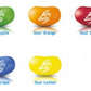 Pucker Up Sours Jelly Beans Bag