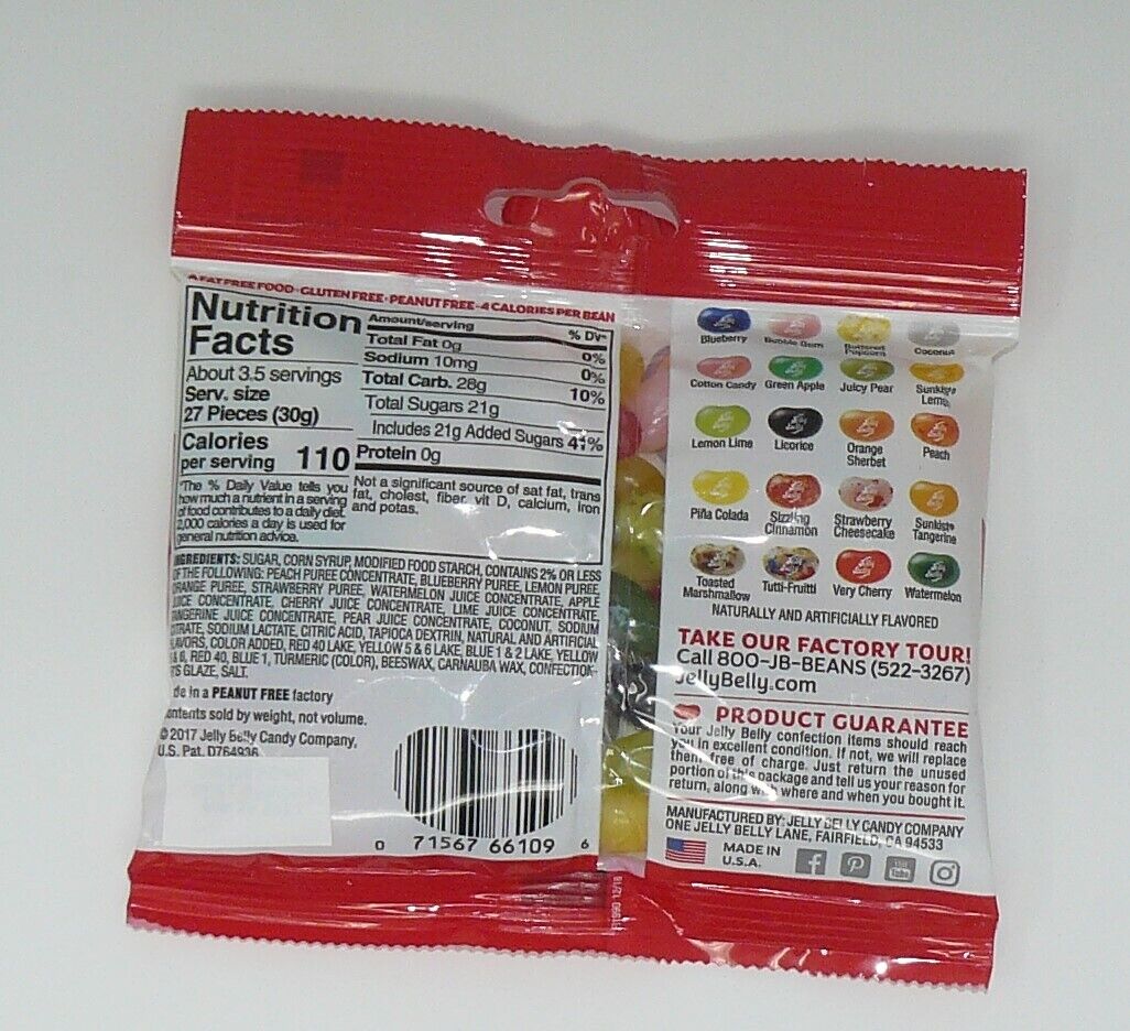 20 Assorted Jelly Bean Flavors 3.5 oz Grab & Go® Bag