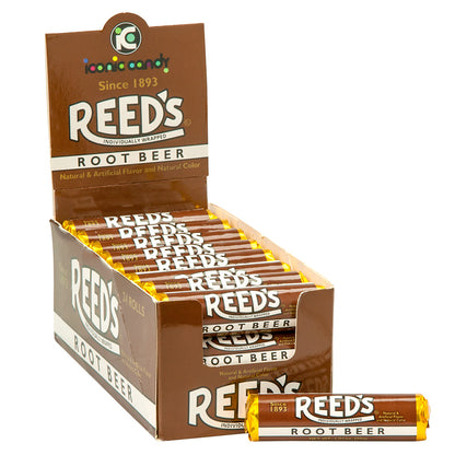 Reed's Root Beer Hard Candy 7 Pc 1.01 Oz Roll