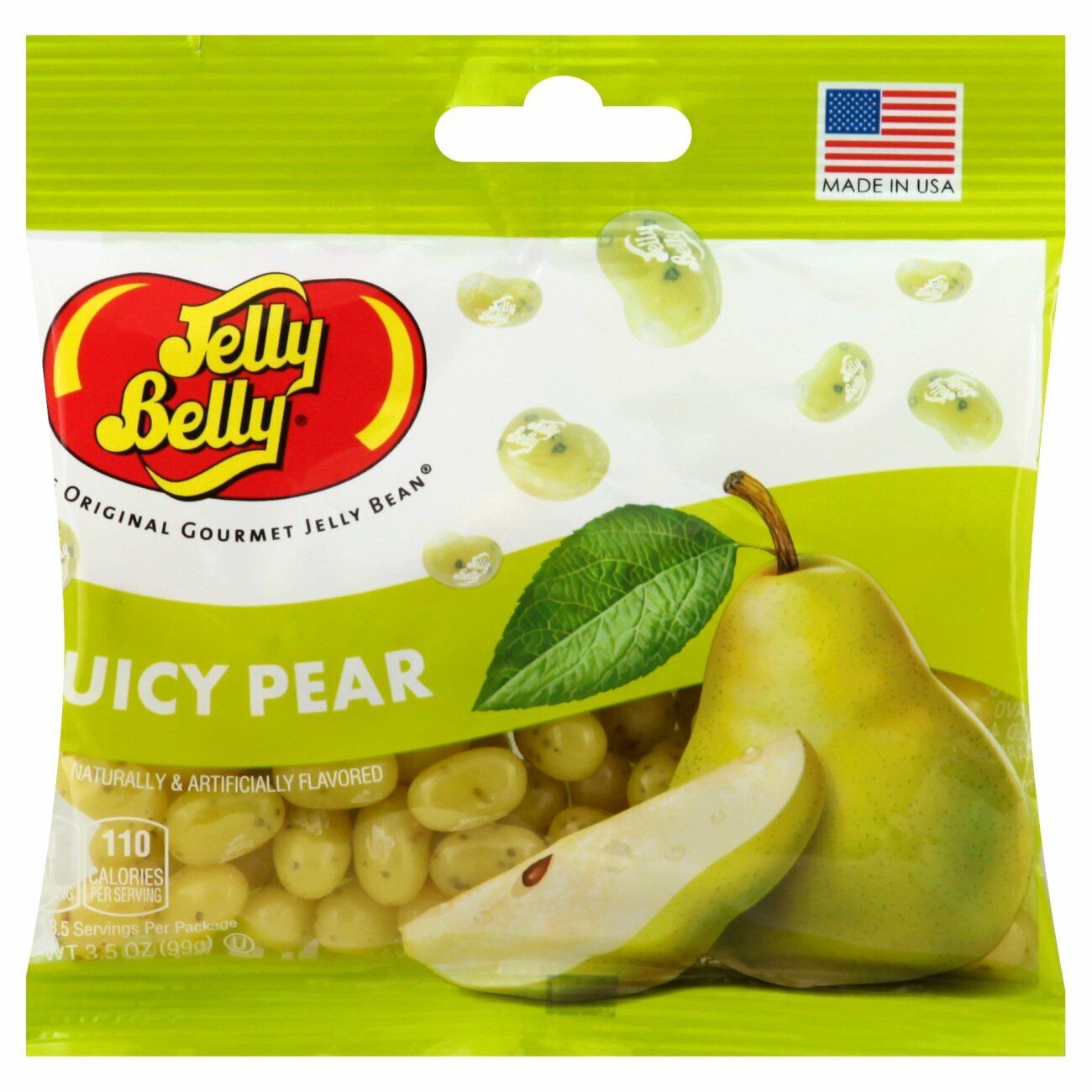 Juicy Pear Jelly Beans 3.5 Oz Bag
