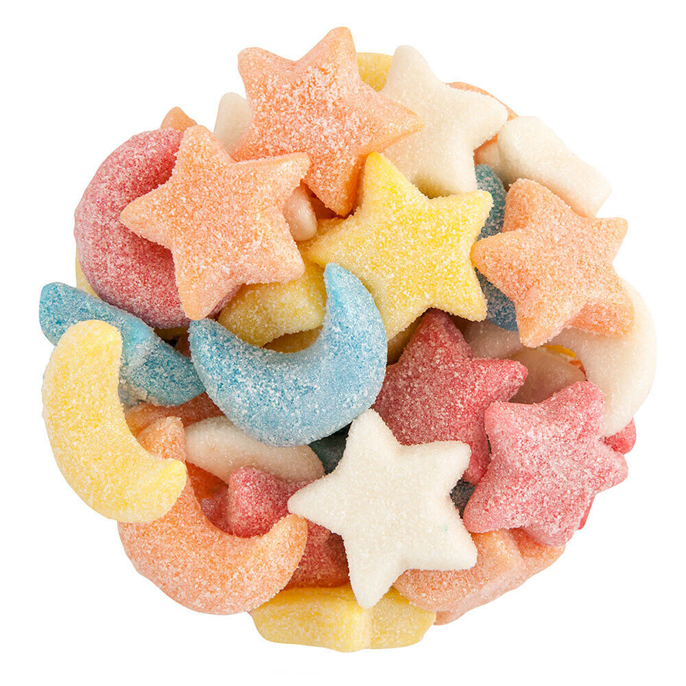 Clever Candy Gummy Glitter Sour Stars And Moons