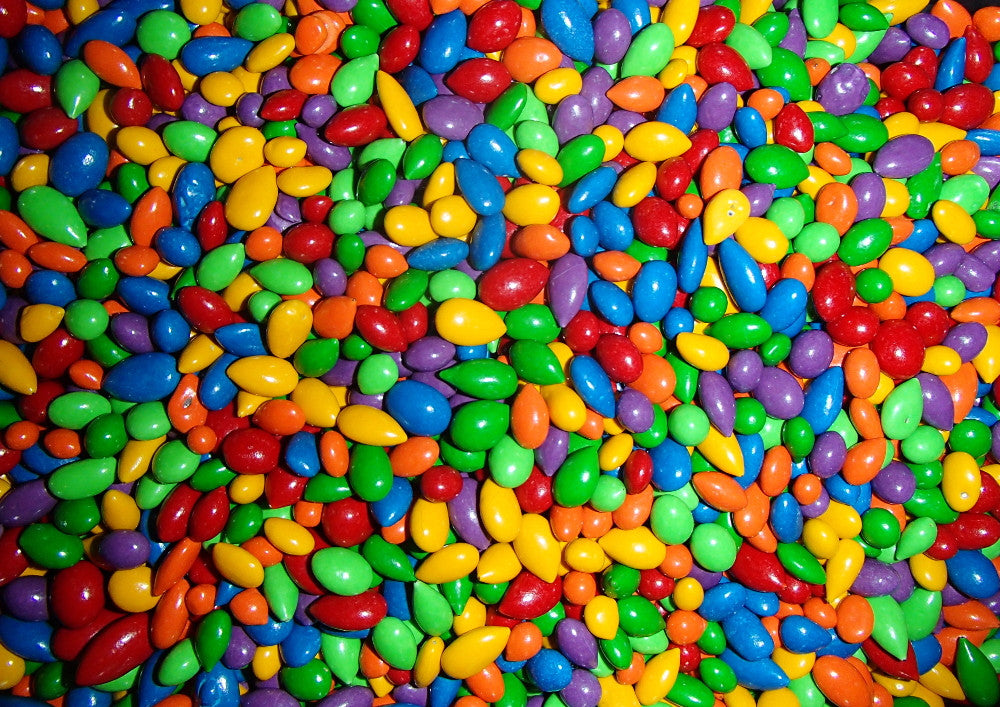 Sunbursts Rainbow Candy Coated Chocolatey Covered Sunflower Seeds